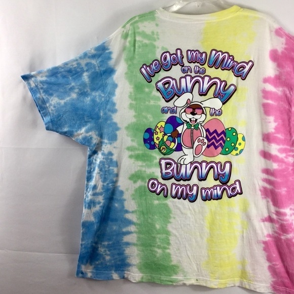 Buc-ee’s Plus Size Tie Dye Graphic Easter T-Shirt Size 3XL - Picture 9 of 12